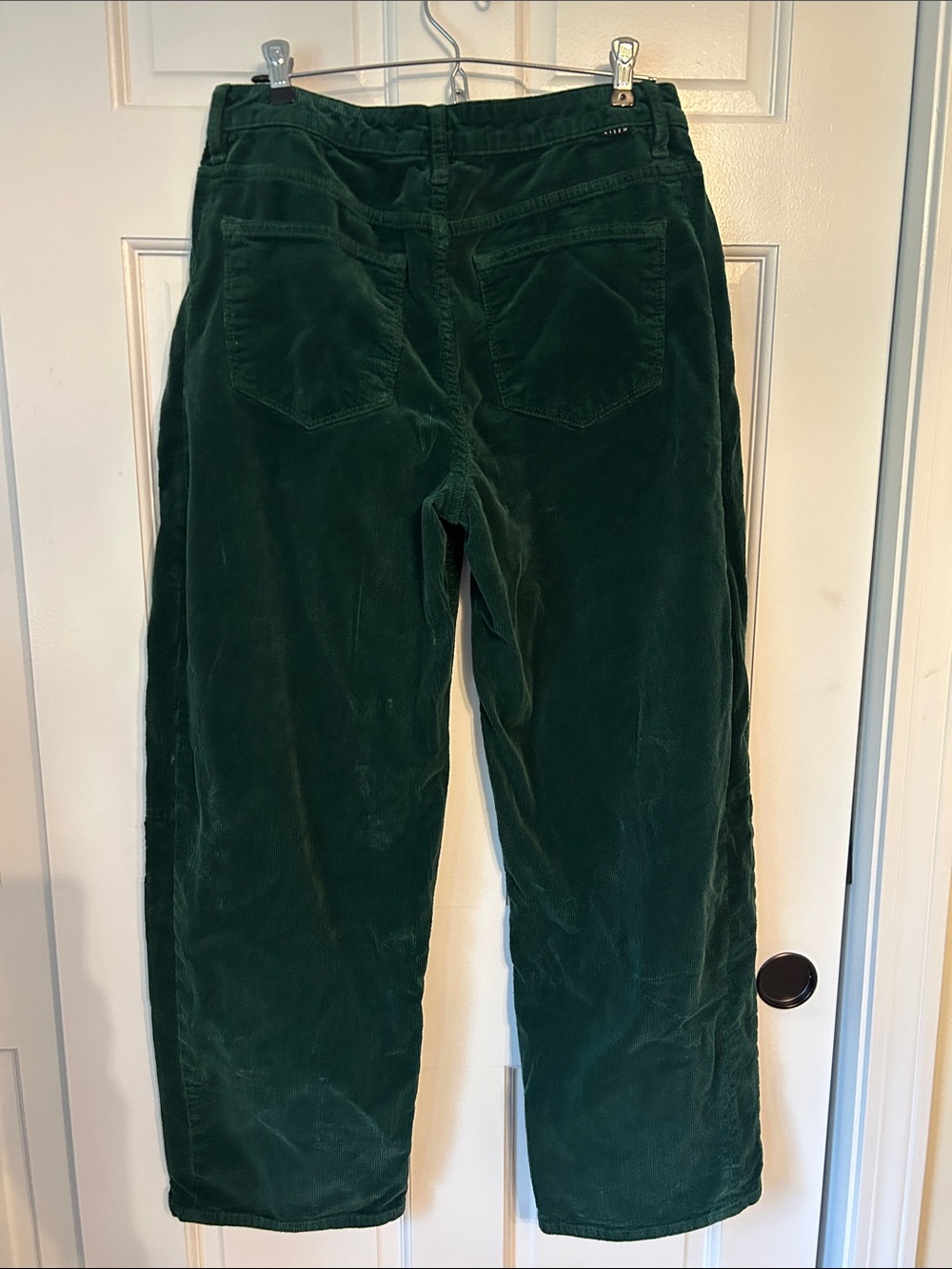 Risen Jeans Green Corduroy Barrel Leg Jeans - Picture 3 of 6